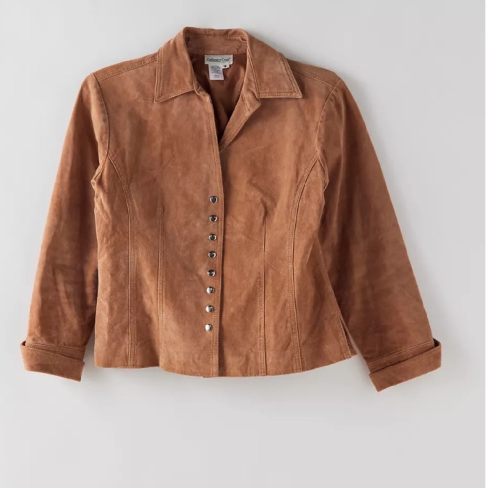 Vintage Coldwater Creek real suede jacket